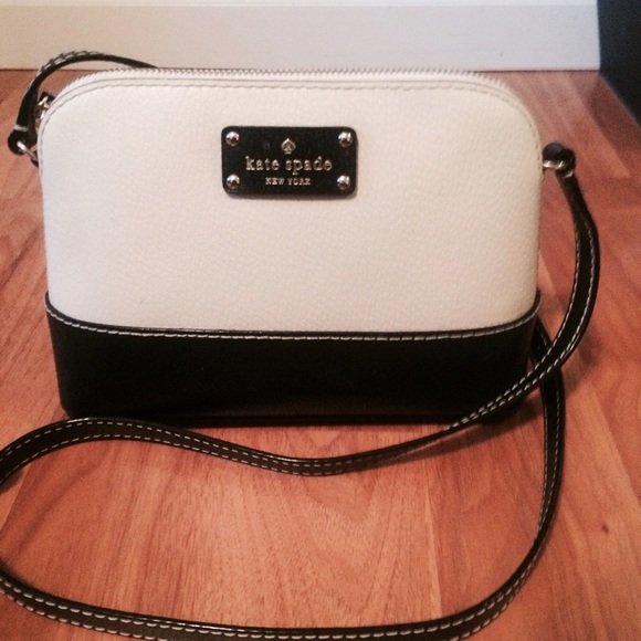 kate spade Handbags - SOLD!Small Black & White Crossbody, Berkeley Lane
