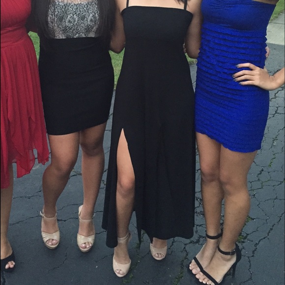 Long black dress