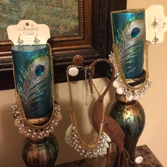 3 necklaces with earrings. 2-NWT 1-NWOT