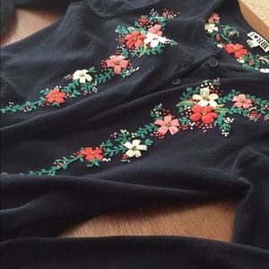 Forever 21 Embroidered Cardigan