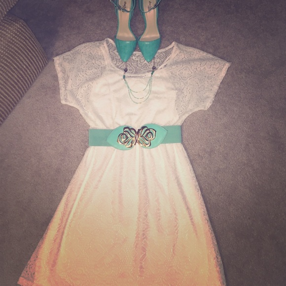 All white, never worn midi dress!