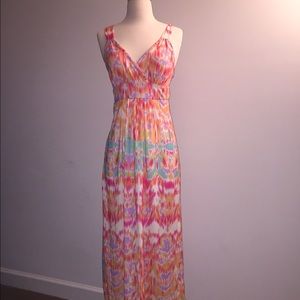 ⭐️ BOGO! Colorful V Neck Maxi Dress.