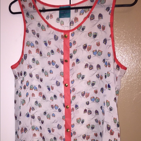 Owl sheer tank