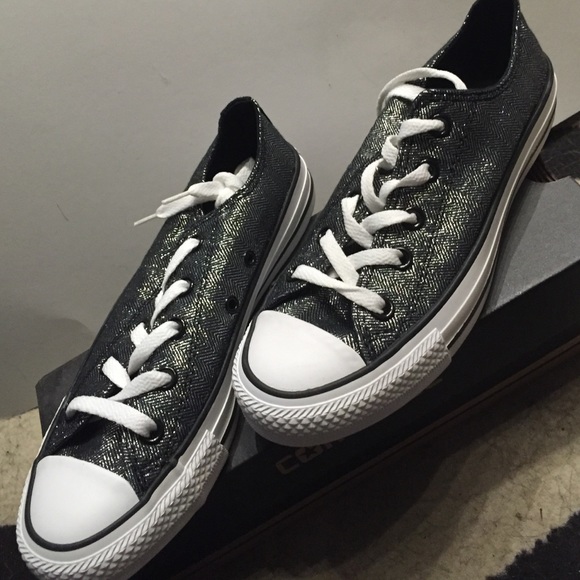 Black&silver converse