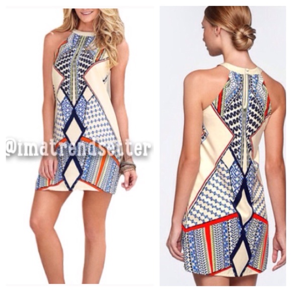 ✅Reduced! Geometric Print Mini Dress