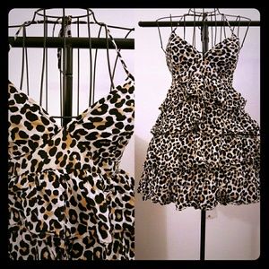 On sale Now: H&M Animal Print Layered Dress