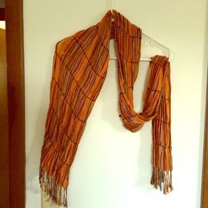 Fun orange scarf