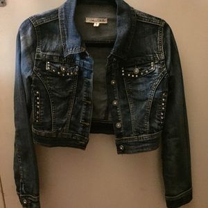 Rhinestoned Jean jacket