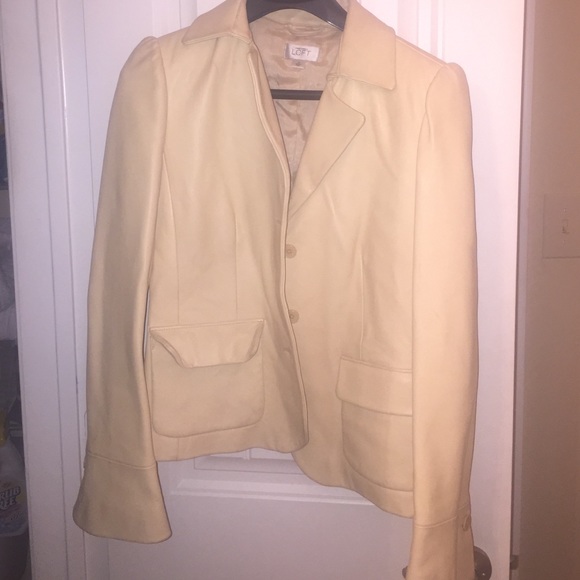 Leather blazer