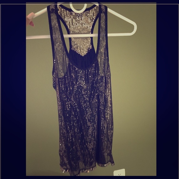 See through sequin top - Picture 1 of 2