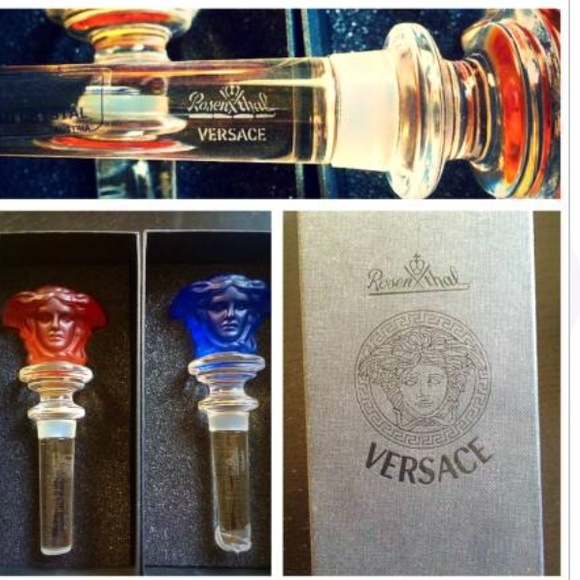 Versace crystal wine bottle stoppers