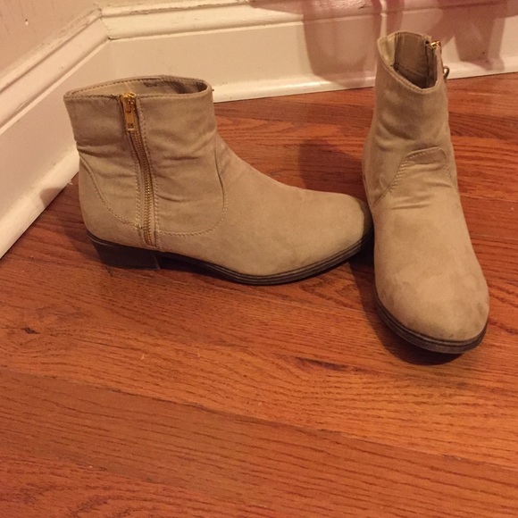 Tan booties