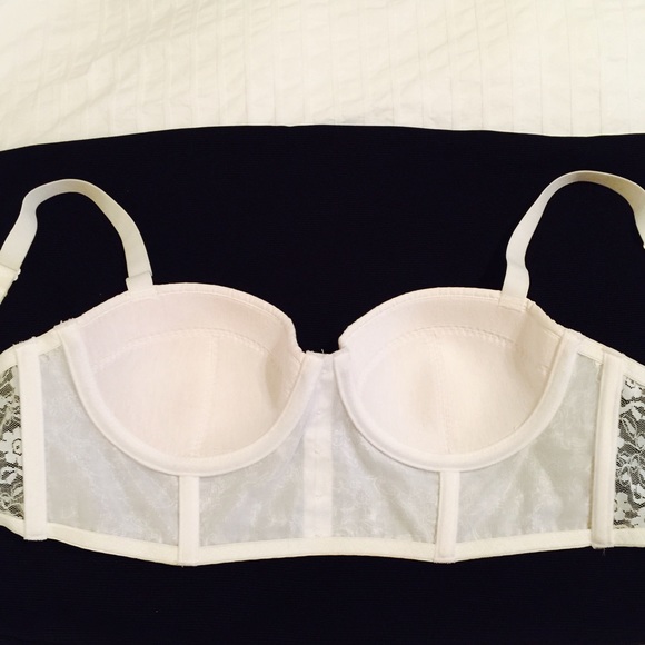 Ivory floral bustier top - Picture 4 of 4