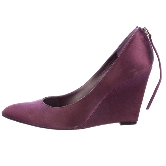 Givenchy Purple Satin Wedge