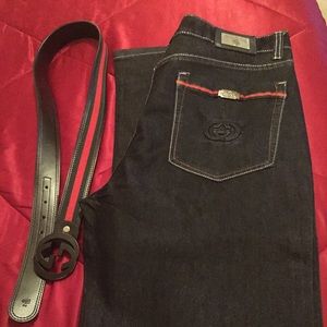 Men's Gucci Jeans with Belt