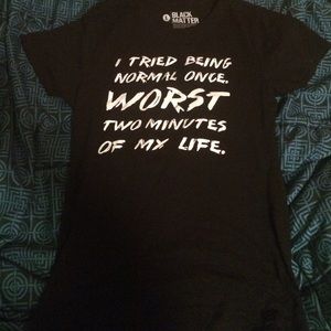 Quote t-shirt.