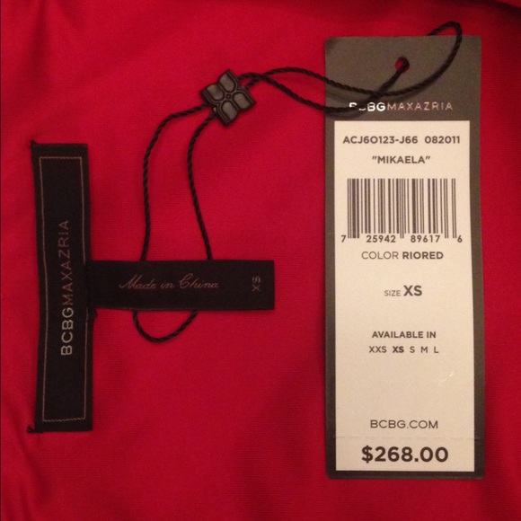 🆕 Gorgeous BCBG MAXAZARIA "Mikaela" Rio Red Dress - Picture 2 of 2