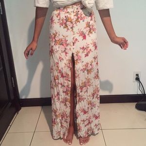 Floral maxi with slit