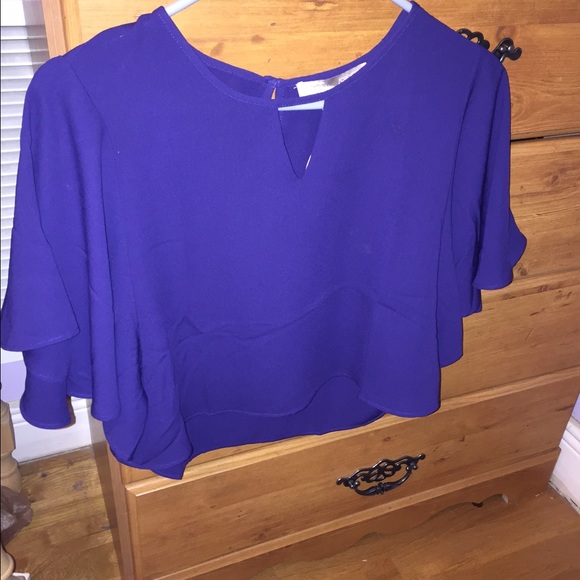 Purple Flow Crop Top