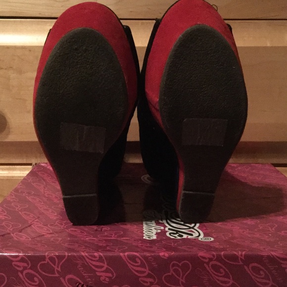 💠Color Block Peep-Toe Wesges💠 - Picture 4 of 4