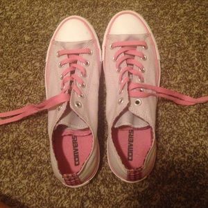 Vans two-lip classic light grey pink and black