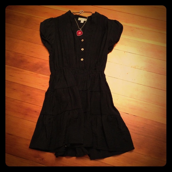Navy blue mini dress