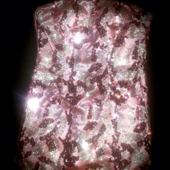 Pink and silver mini tube dress - Picture 1 of 1