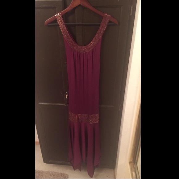 Bebe sequined flapper dress