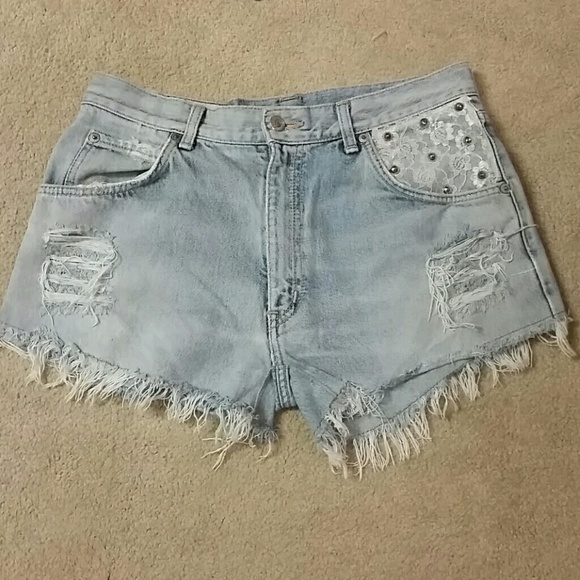 High waisted shorts.