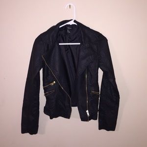 Faux leather jacket size small