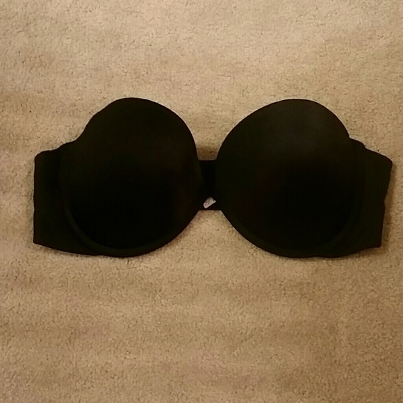 Black aerie strapless bra
