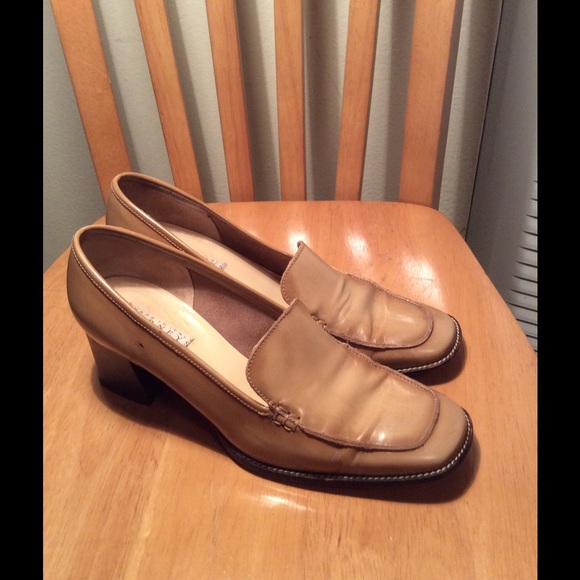 Barney's New York Leather Loafers Heel