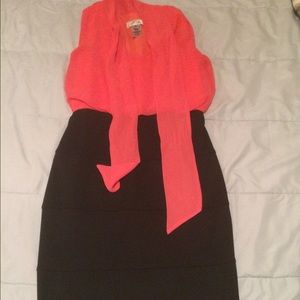 Super cute mini orange&black dress🍁😘