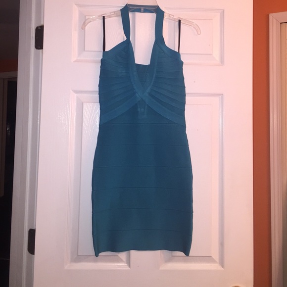 Bebe.. Turquoise bodycon dress