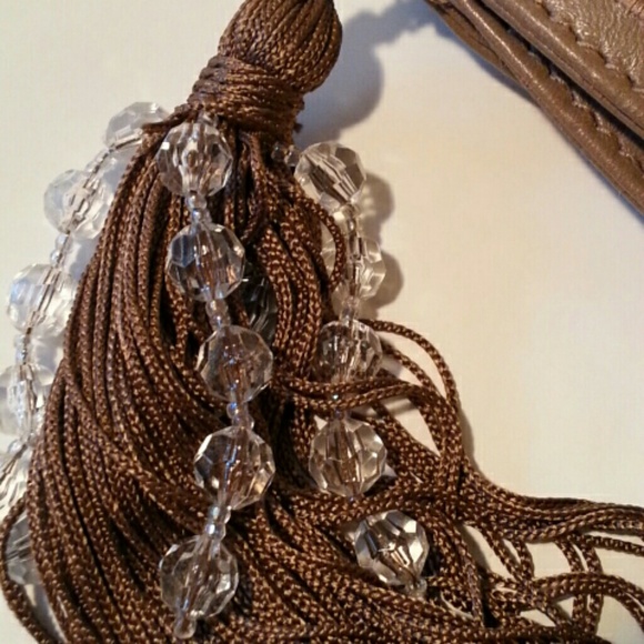 Camille Simone Leather Beaded  Dowery  Hand Bag Authentic - Picture 2 of 4