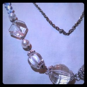 3 ( three ) tier assorted crystals necklace