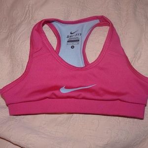 Nike pink sports bra