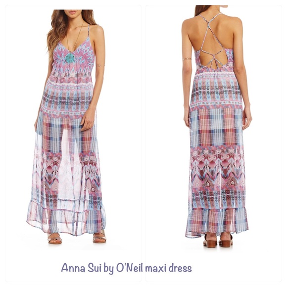 Size small Anna Sui by O'Neil maxi dress - Picture 1 of 4
