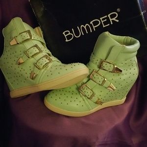 Beautiful high heel sneakers shoes!