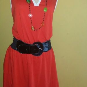 Knee length cotton dress