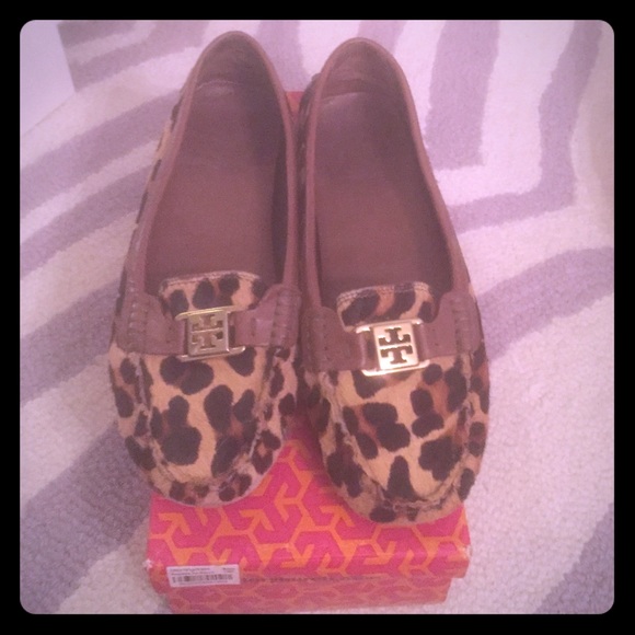 Tory Burch Leopard Driving Moc