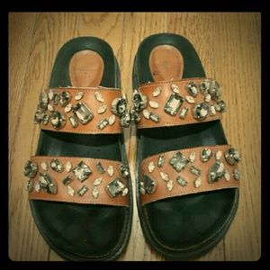 Zara slip on sandals