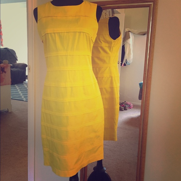 Calvin Klein yellow dress
