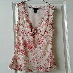 Silk sleeveless blouse