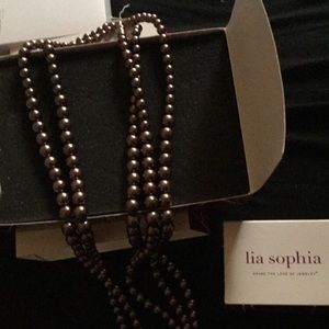 Lia Sophia pearl choker