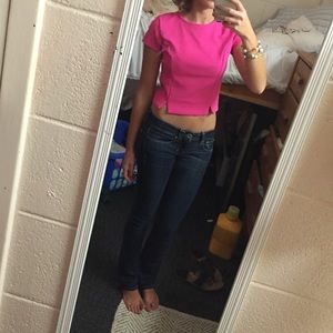 Nordstrom Pink Crop top