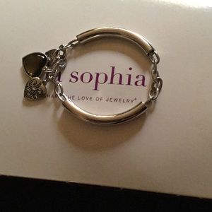 Silver charm bracelet