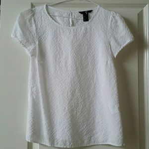 White H&M top