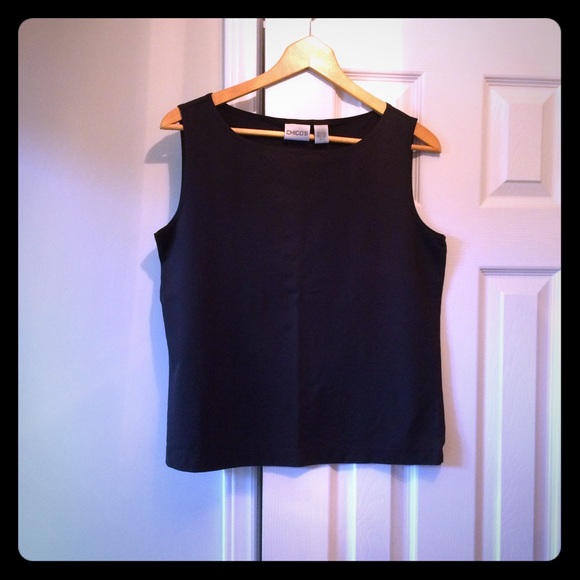 CHICOS Black Tank ~ SZ 12-14 (CHICOS SZ 2)