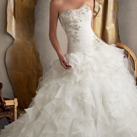 Mori Lee 1910 wedding gown dress corset ball gown
